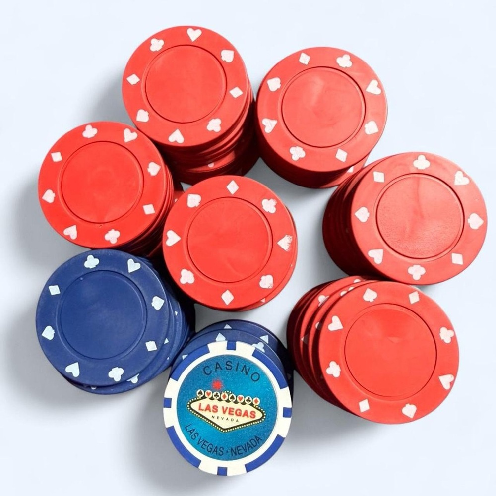 Lot of 77 Poker Chips